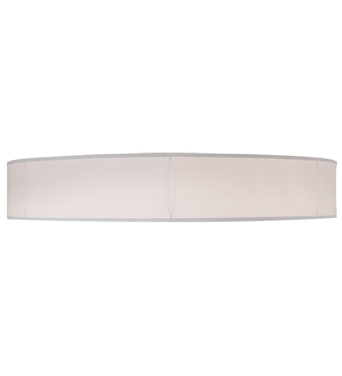 Meyda Lighting Cilindro 60" 10-Light Nickel Powder Coat Flush Mount Light With White Textrene & Statuario Idalight Shade