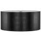 Meyda Lighting Cilindro 60" 10-Light Textured Black Flush Mount Light With Black Vinyl Shade
