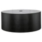 Meyda Lighting Cilindro 60" 10-Light Textured Black Flush Mount Light With Black Vinyl Shade