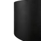 Meyda Lighting Cilindro 60" 10-Light Textured Black Flush Mount Light With Black Vinyl Shade