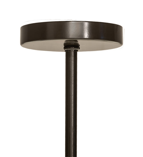 Meyda Lighting Cilindro 60" 3-Light 2-Tier Timeless Bronze Pendant Light With Beige Natural Textrene & White Statuario Idalight Shade