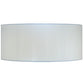 Meyda Lighting Cilindro 60" 6-Light Nickel Flush Mount Light With White Linen Textrene Shade