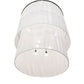 Meyda Lighting Cilindro 60" 8-Light 2-Tier Old Wrought Iron Pendant Light With White Rapture Shade