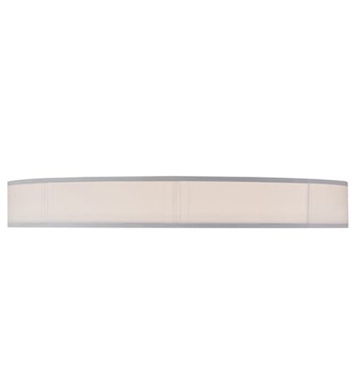 Meyda Lighting Cilindro 60" 8-Light Nickel Milwaukee Flush Mount Light With Linen Textrene And Statuario Idalight Shade Glass