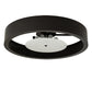 Meyda Lighting Cilindro 60" 8-Light Timeless Bronze Chic Flush Mount Light With White Statuario Idalight Shade