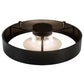 Meyda Lighting Cilindro 60" 8-Light Timeless Bronze Chic Flush Mount Light With White Statuario Idalight Shade