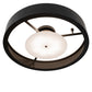 Meyda Lighting Cilindro 60" 8-Light Timeless Bronze Chic Flush Mount Light With White Statuario Idalight Shade