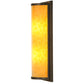 Meyda Lighting Cilindro 7" 2-Light Craftsman Brown Wall Sconce With Beige Art Shade Glass