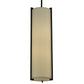 Meyda Lighting Cilindro 7" 2-Light Oil Rubbed Bronze Mini Pendant Light With Eggshell Textrene Shade