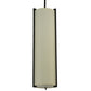 Meyda Lighting Cilindro 7" 2-Light Oil Rubbed Bronze Mini Pendant Light With Eggshell Textrene Shade
