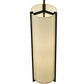 Meyda Lighting Cilindro 7" 2-Light Oil Rubbed Bronze Mini Pendant Light With Eggshell Textrene Shade
