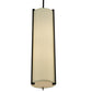 Meyda Lighting Cilindro 7" 2-Light Oil Rubbed Bronze Mini Pendant Light With Eggshell Textrene Shade