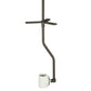 Meyda Lighting Cilindro 7" 2-Light Oil Rubbed Bronze Mini Pendant Light With Eggshell Textrene Shade