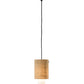 Meyda Lighting Cilindro 7" 2-Tier Brushed Nickel Burlap Mini Pendant Light With Red Bas Relief Shade Glass