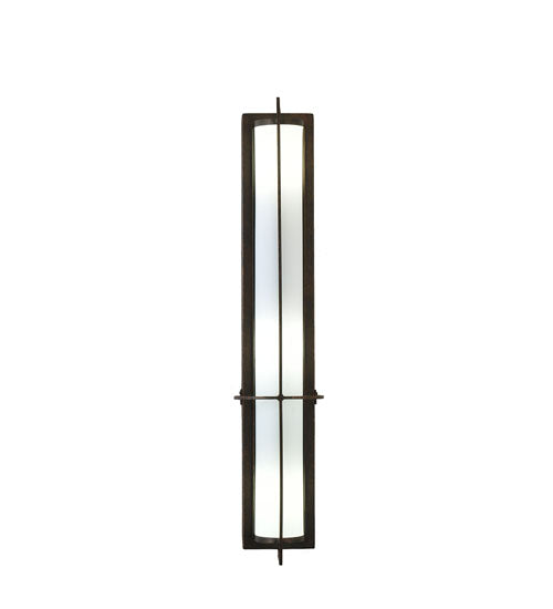 Meyda Lighting Cilindro 7" 3-Light Gilded Tobacco Kenzo Wall Sconce With White Statuario Idalight Shade