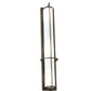 Meyda Lighting Cilindro 7" 3-Light Gilded Tobacco Kenzo Wall Sconce With White Statuario Idalight Shade