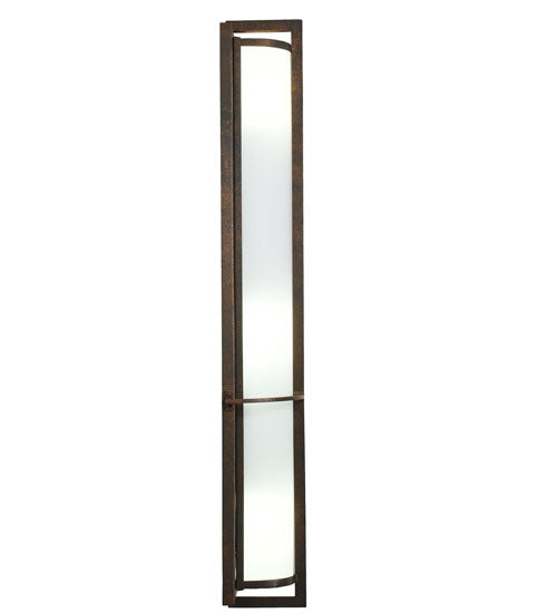 Meyda Lighting Cilindro 7" 3-Light Gilded Tobacco Kenzo Wall Sconce With White Statuario Idalight Shade