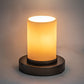 Meyda Lighting Cilindro 7" Antique Copper Duomo Mini Table Lamp With Ivory Shade