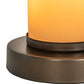 Meyda Lighting Cilindro 7" Antique Copper Duomo Mini Table Lamp With Ivory Shade