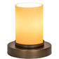 Meyda Lighting Cilindro 7" Antique Copper Duomo Mini Table Lamp With Ivory Shade