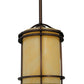Meyda Lighting Cilindro 7" New Copper Vein Mini Pendant Light With Beige Sahara Taupe Idalight Shade