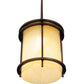 Meyda Lighting Cilindro 7" New Copper Vein Mini Pendant Light With Beige Sahara Taupe Idalight Shade