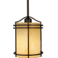 Meyda Lighting Cilindro 7" New Copper Vein Mini Pendant Light With Beige Sahara Taupe Idalight Shade