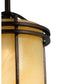 Meyda Lighting Cilindro 7" New Copper Vein Mini Pendant Light With Beige Sahara Taupe Idalight Shade