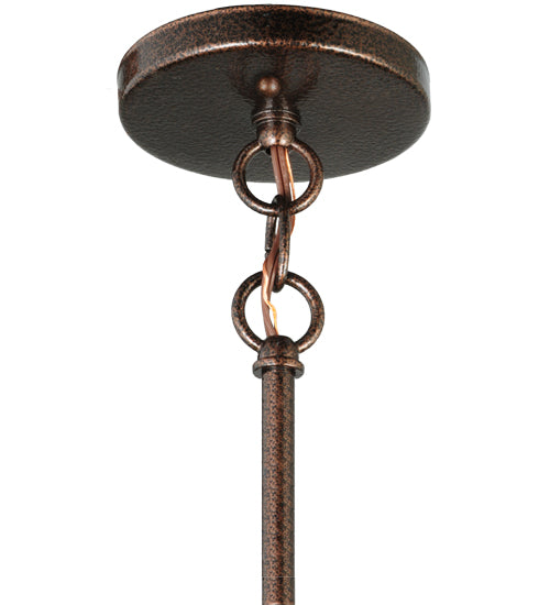 Meyda Lighting Cilindro 7" New Copper Vein Mini Pendant Light With Beige Sahara Taupe Idalight Shade