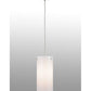 Meyda Lighting Cilindro 7" Nickel Powder Coat Mini Pendant Light With White Statuario Idalight Shade Glass