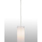 Meyda Lighting Cilindro 7" Nickel Powder Coat Mini Pendant Light With White Statuario Idalight Shade Glass