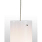 Meyda Lighting Cilindro 7" Nickel Powder Coat Mini Pendant Light With White Statuario Idalight Shade Glass