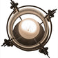 Meyda Lighting Cilindro 7" Oil Rubbed Bronze Mini Pendant Light With Frosted Clear Shade Glass