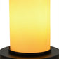 Meyda Lighting Cilindro 7" Textured Black Duomo Mini Table Lamp With Beige Provostone Idalight Shade