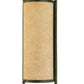 Meyda Lighting Cilindro 7" Weathered Brass Palomino Wall Sconce With Beige Handpainted Textrene Shade