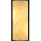 Meyda Lighting Cilindro 7" Weathered Brass Palomino Wall Sconce With Beige Handpainted Textrene Shade