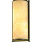 Meyda Lighting Cilindro 7" Weathered Brass Palomino Wall Sconce With Beige Handpainted Textrene Shade