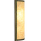 Meyda Lighting Cilindro 7" Weathered Brass Palomino Wall Sconce With Beige Handpainted Textrene Shade