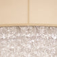 Meyda Lighting Cilindro 70" LED Mahogany Bronze Bulle Semi-flush Light With Gold Organza & Clear Shade Glass