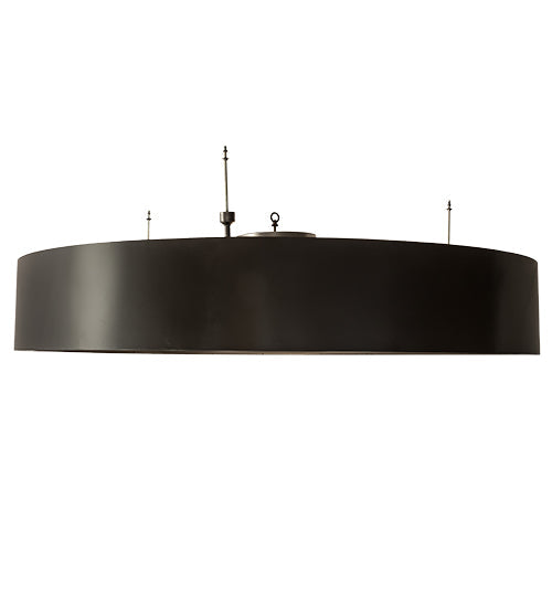 Meyda Lighting Cilindro 72" 12-Light Timeless Bronze & Nickel Chic Flush Mount Light With White Statuario Idalight Shade
