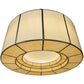 Meyda Lighting Cilindro 72" 24-Light Nickel Touro Pendant Light With Creme Carrare Idalight Shade Glass