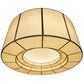 Meyda Lighting Cilindro 72" 24-Light Nickel Touro Pendant Light With Creme Carrare Idalight Shade Glass