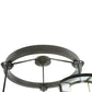 Meyda Lighting Cilindro 74" 9-Light Timeless Bronze Tapered Cascading Pendant Light With White & Clear Shade Glass