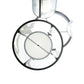 Meyda Lighting Cilindro 74" 9-Light Timeless Bronze Tapered Cascading Pendant Light With White & Clear Shade Glass