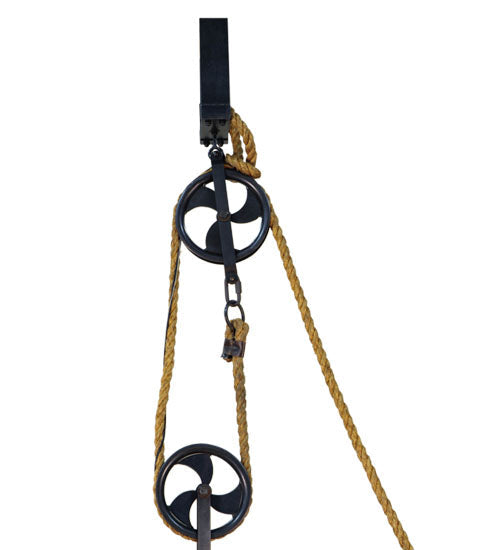 Meyda Lighting Cilindro 78" 12-Light Natural Steel Bartlett Inverted Pendant Light With Burlap Textrene Shade