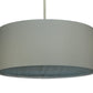 Meyda Lighting Cilindro 78" 12-Light Nickel Pendant Light With Cream Textrene Shade
