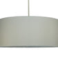 Meyda Lighting Cilindro 78" 12-Light Nickel Pendant Light With Cream Textrene Shade
