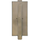 Meyda Lighting Cilindro 8" 2-Light Buttered Brass Tower Wall Sconce With White Statuario Idalight Shade Glass