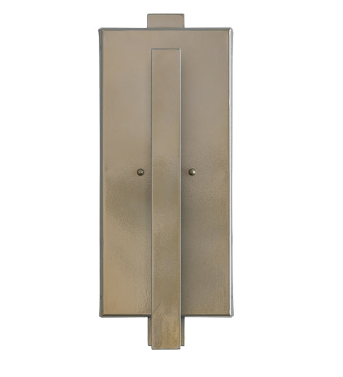 Meyda Lighting Cilindro 8" 2-Light Buttered Brass Tower Wall Sconce With White Statuario Idalight Shade Glass