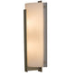 Meyda Lighting Cilindro 8" 2-Light Buttered Brass Tower Wall Sconce With White Statuario Idalight Shade Glass